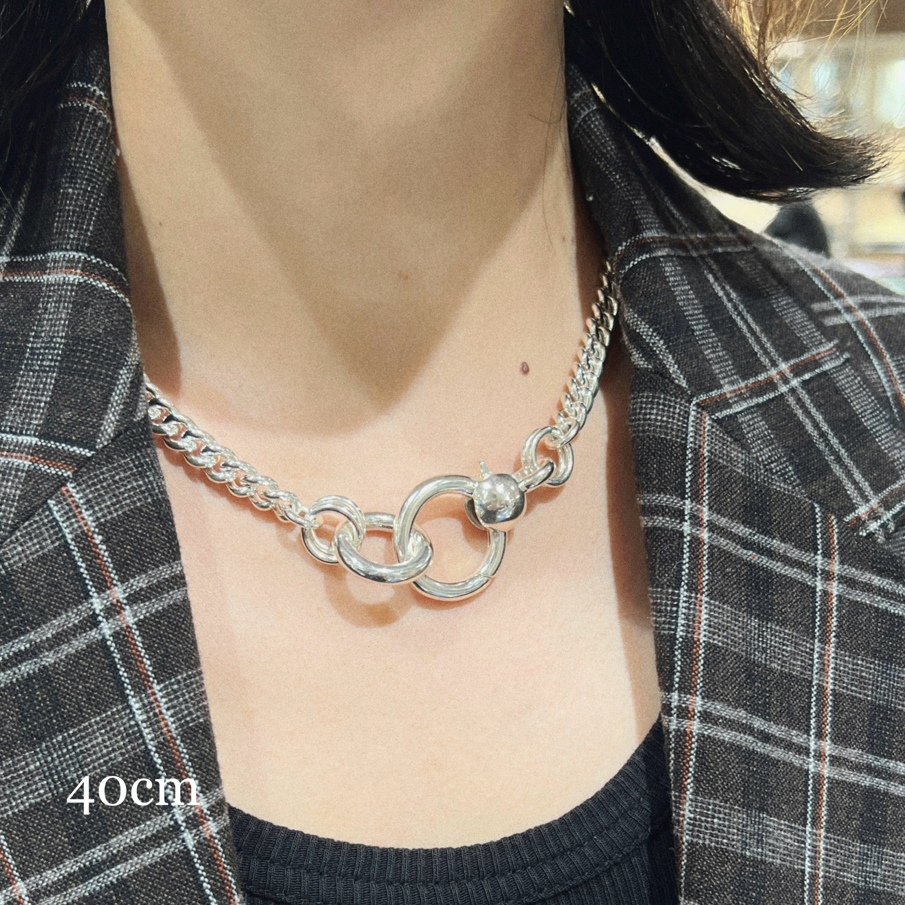 Chunky Round Curb Chain Necklace