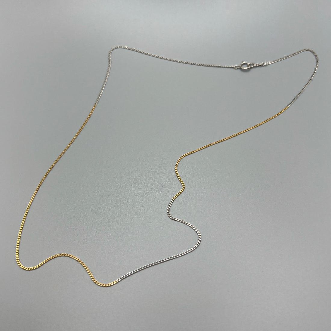 Medium Classic Cut Gold&Platinum Necklace