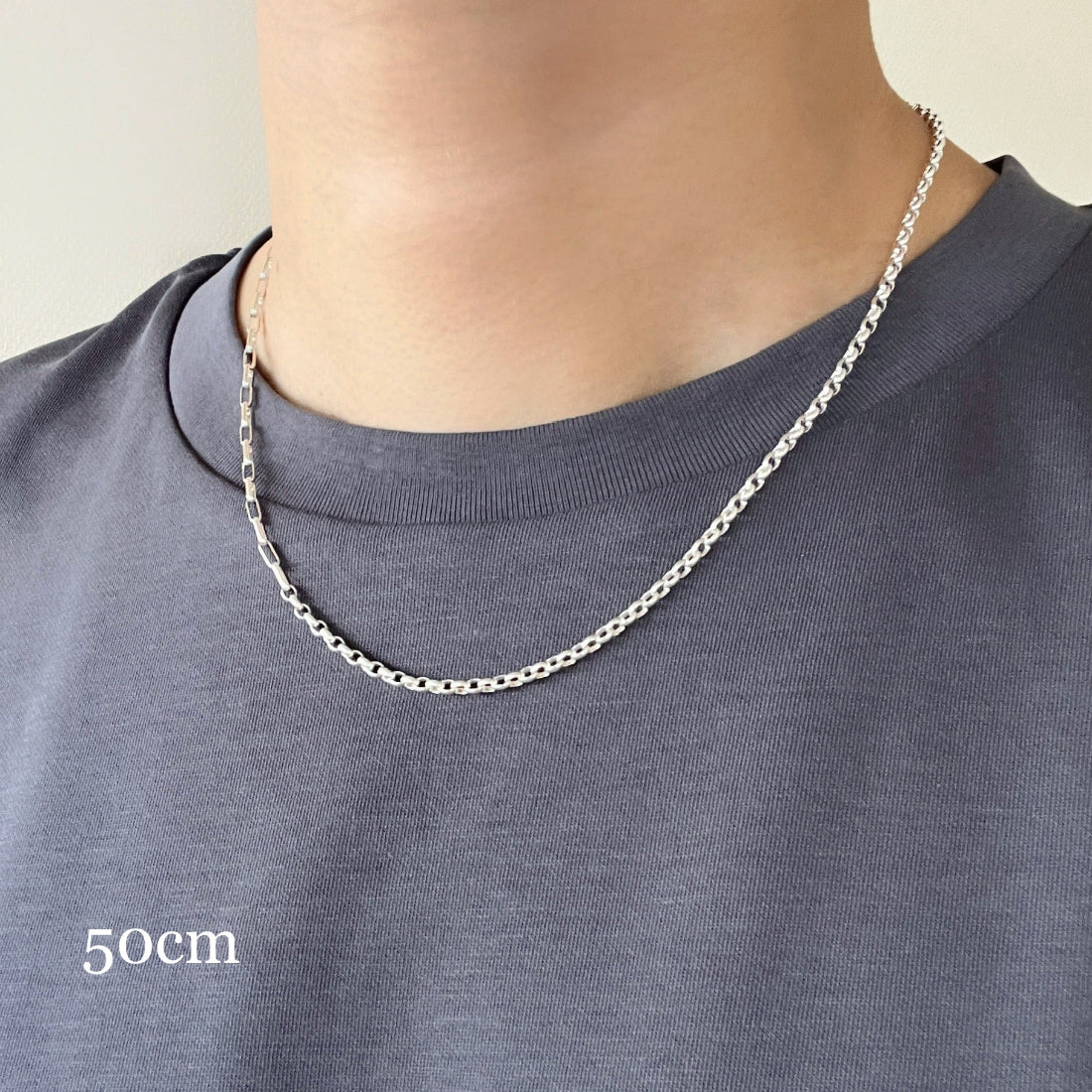 Large Mixed Cable Chain Necklace