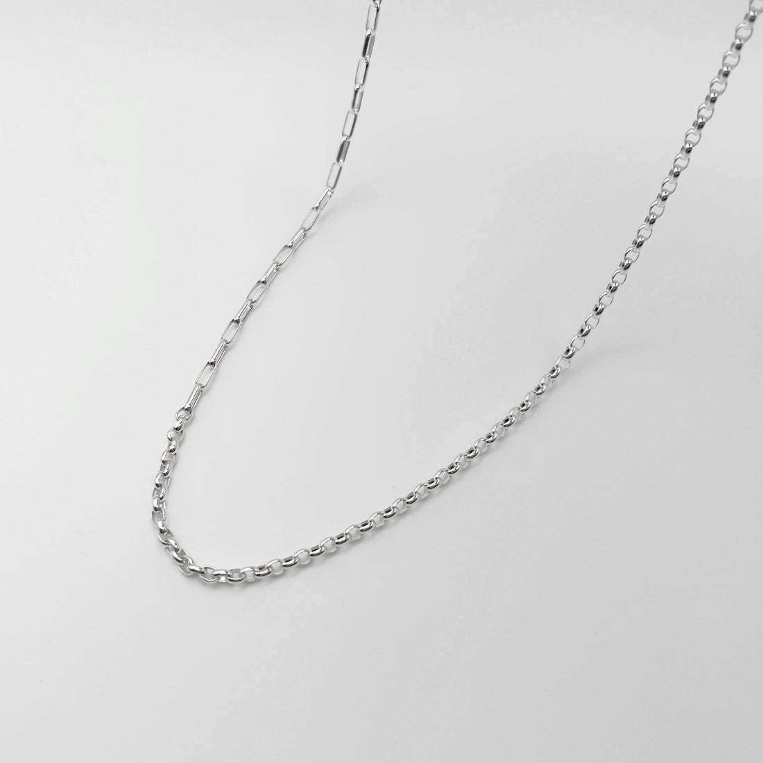 Large Mixed Cable Chain Necklace