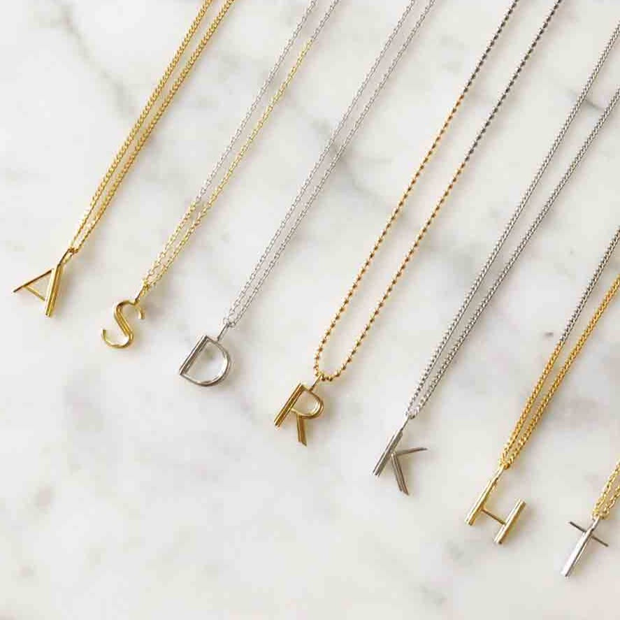 18K イニシャルチャーム