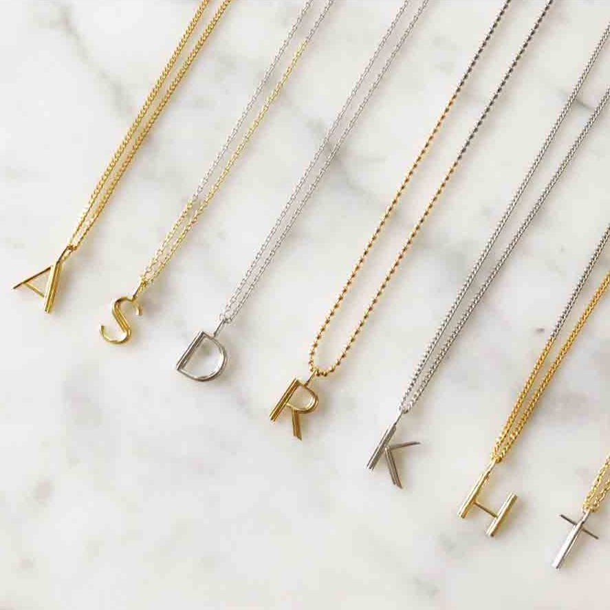 18K イニシャルチャーム