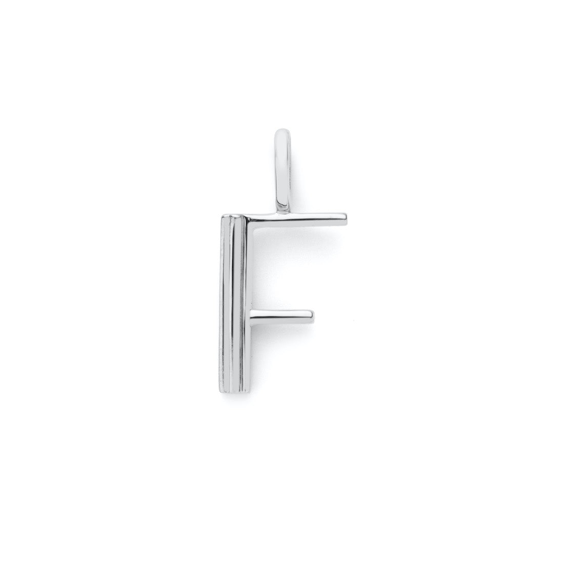 18K イニシャルチャーム F ホワイトゴールド