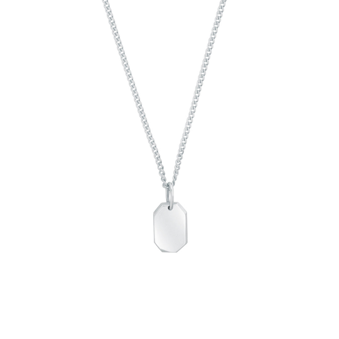 18K ホワイトゴールド クリスタルチャームネックレス Necklace