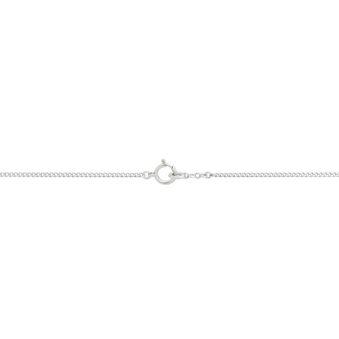 18K ホワイトゴールド クリスタルチャームネックレス Necklace