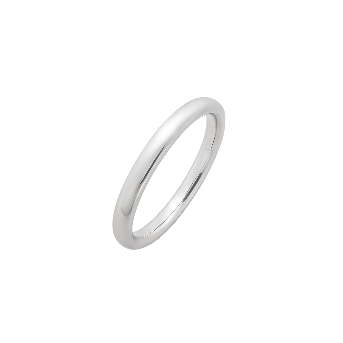 Kairos Round Band Platinum Ring