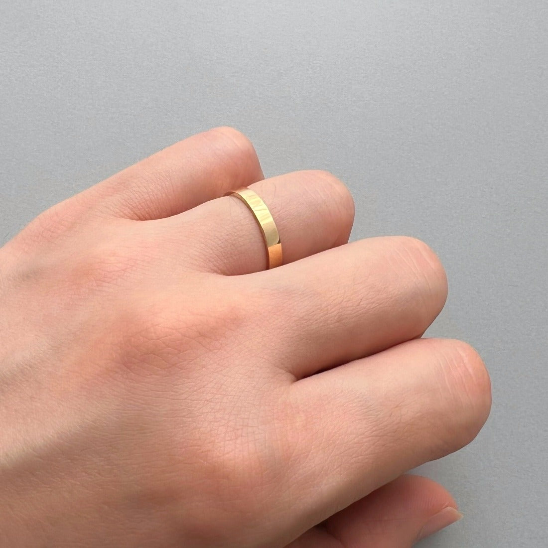 K18 リング Ring 着用 3mm