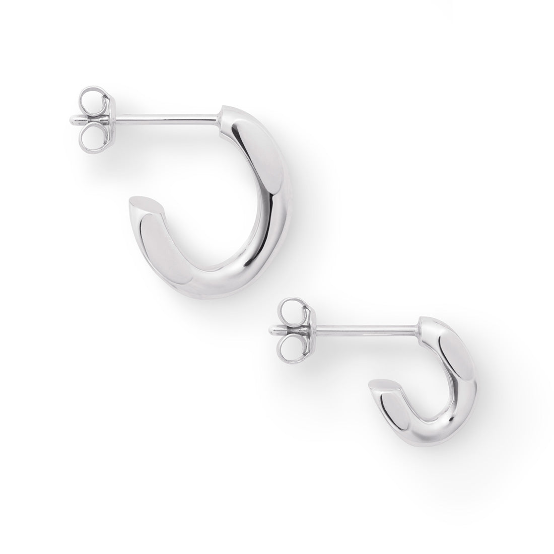 18K ホワイトゴールド 片耳ピアス 右耳用 Sサイズ