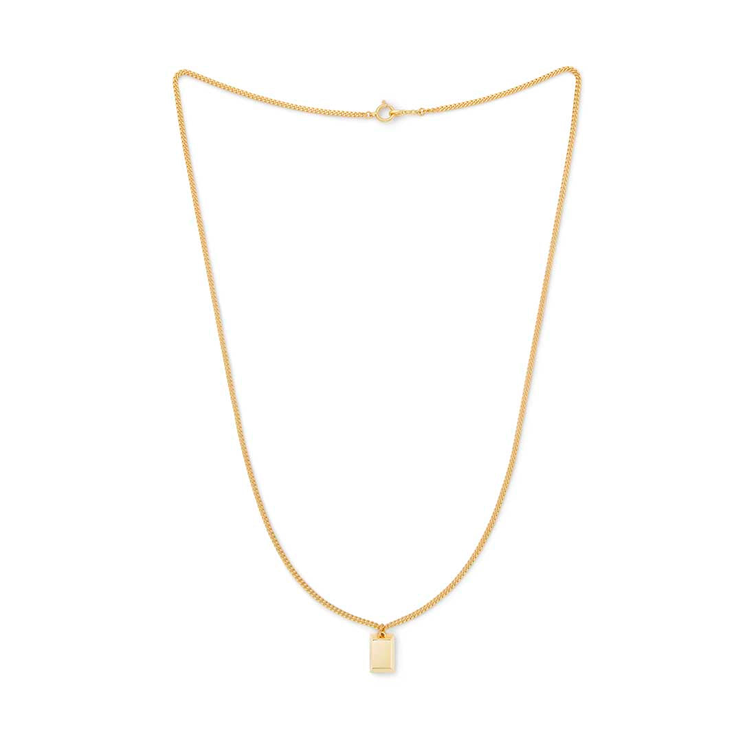 18K Necklace Ingot ネックレス イエローゴールド