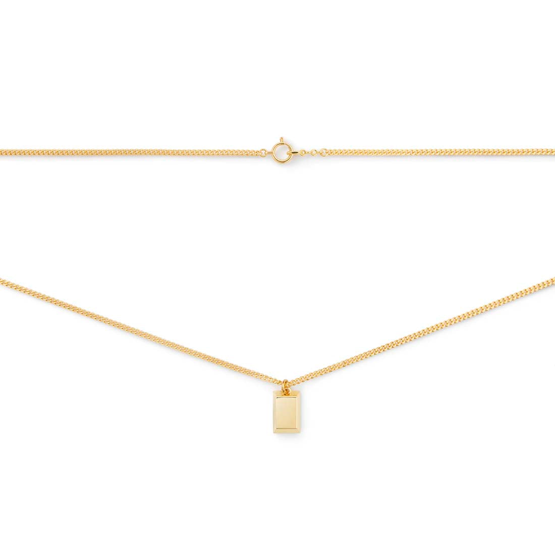 18K Necklace Ingot ネックレス イエローゴールド