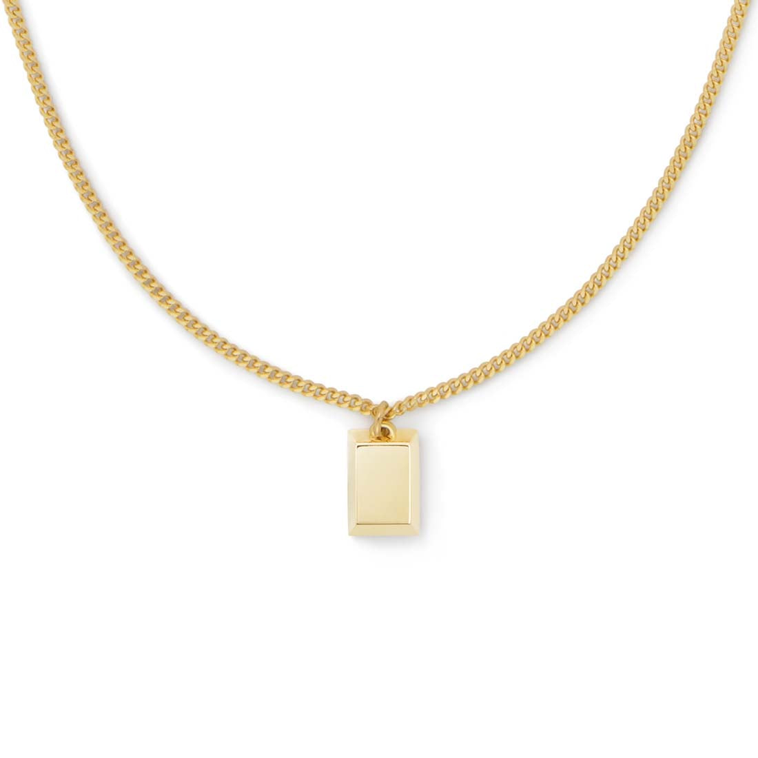 18K Necklace Ingot ネックレス イエローゴールド