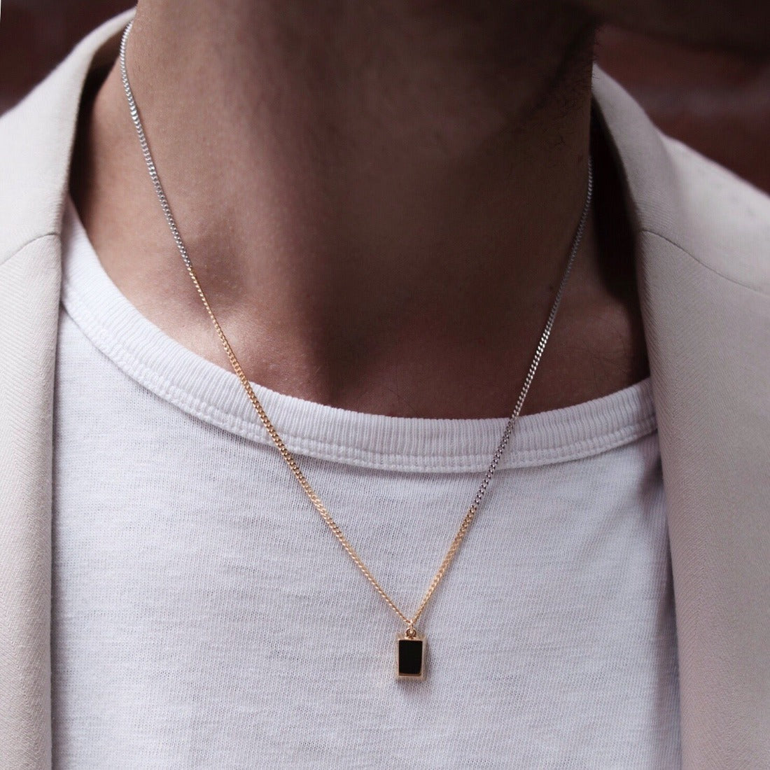 18K Necklace Ingot ネックレス Combination コンビネーション