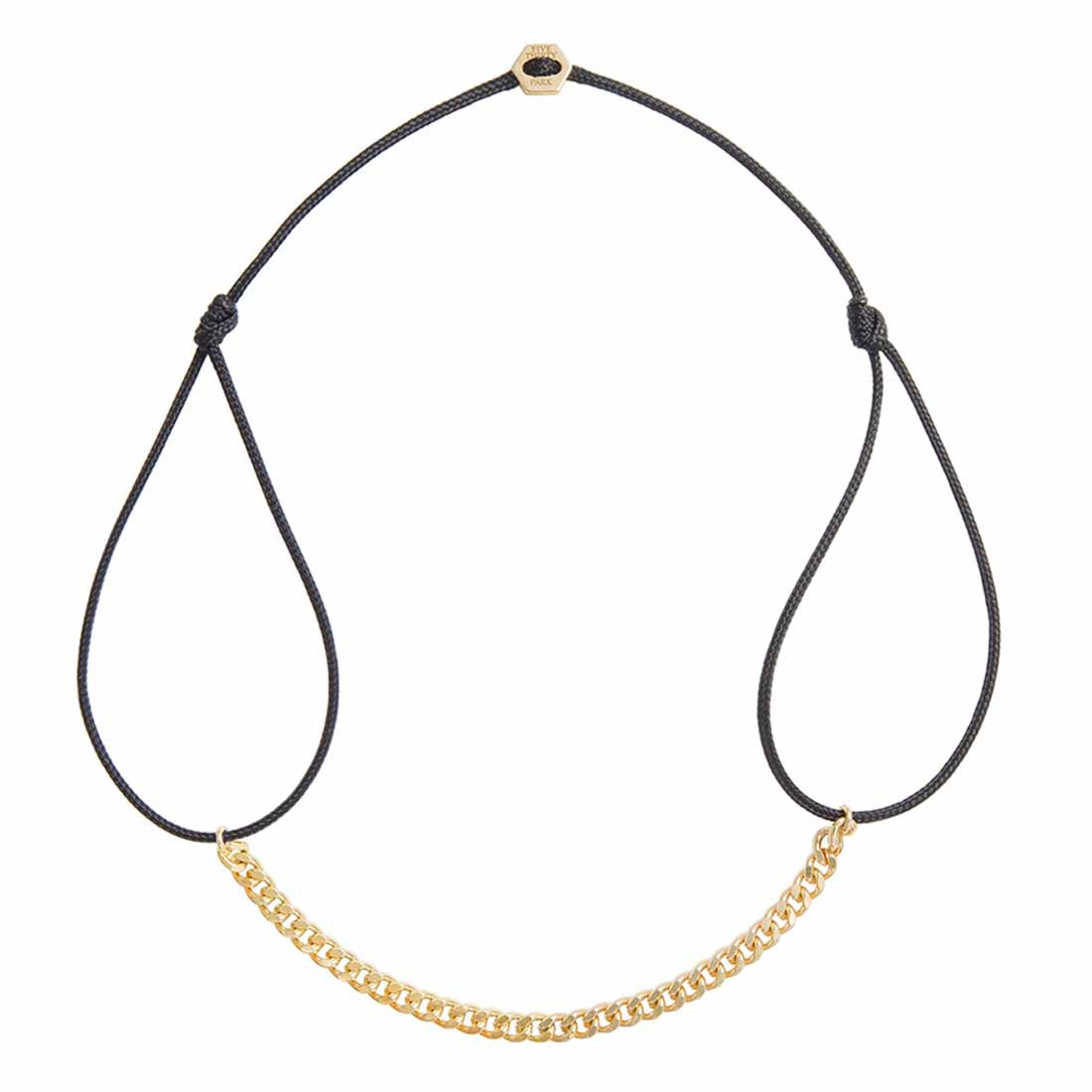 K10 イエローゴールド Curb Chain カーブチェーン Cord Anklet コードアンクレット