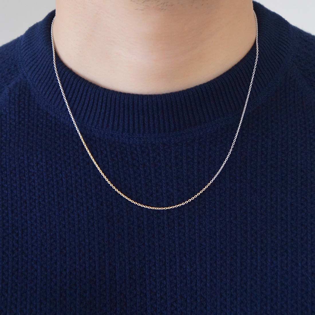 18K Oval Chain オーバルチェーン Combination コンビネーション Necklace ネックレス 着用