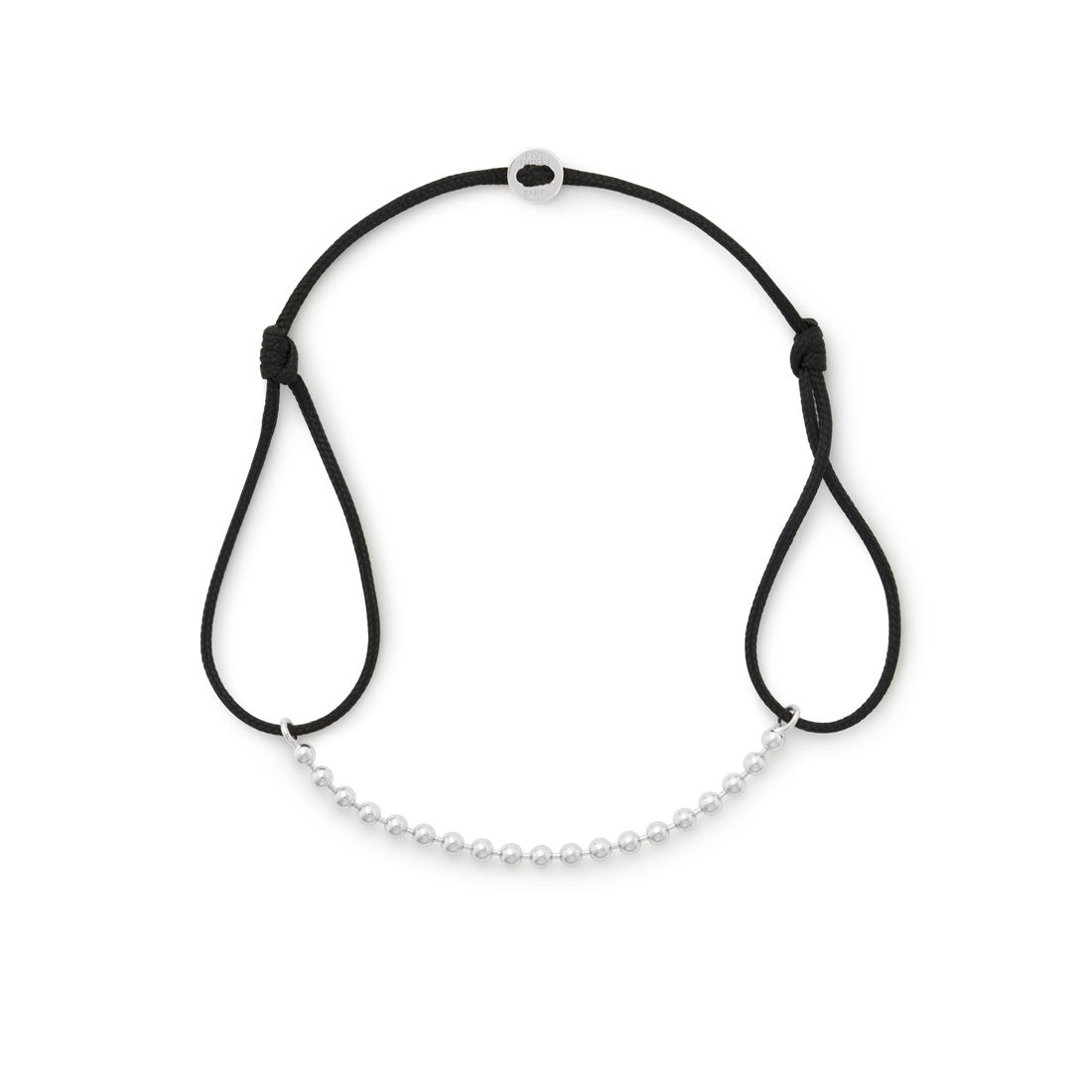 18K Cord Bracelet Ball Chain コードブレスレット ボールチェーン ホワイトゴールド