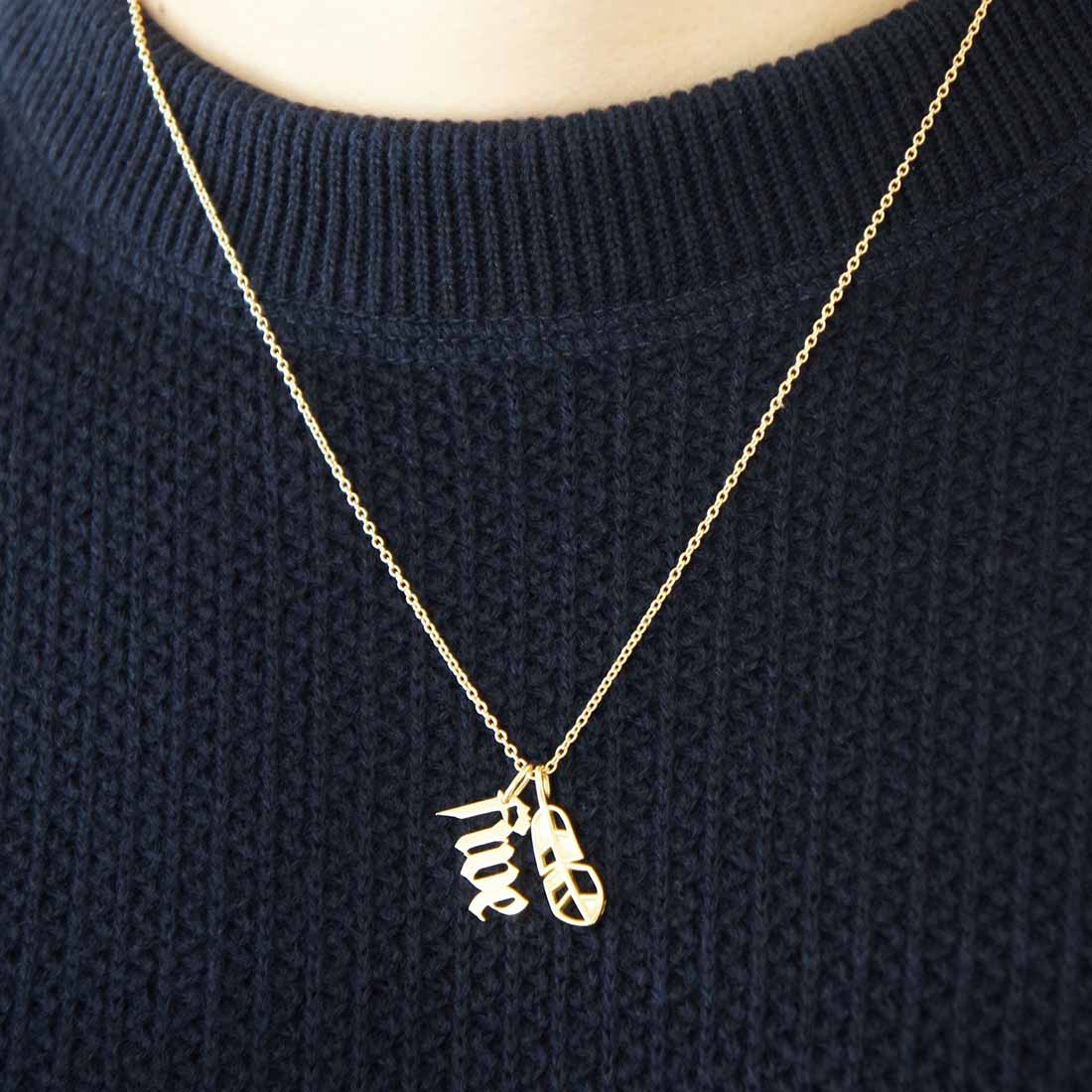 18K Charm チャーム 着用 コーディネート