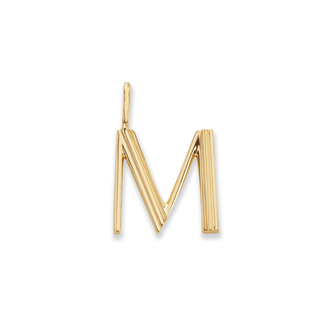 18K イニシャルチャーム M イエローゴールド