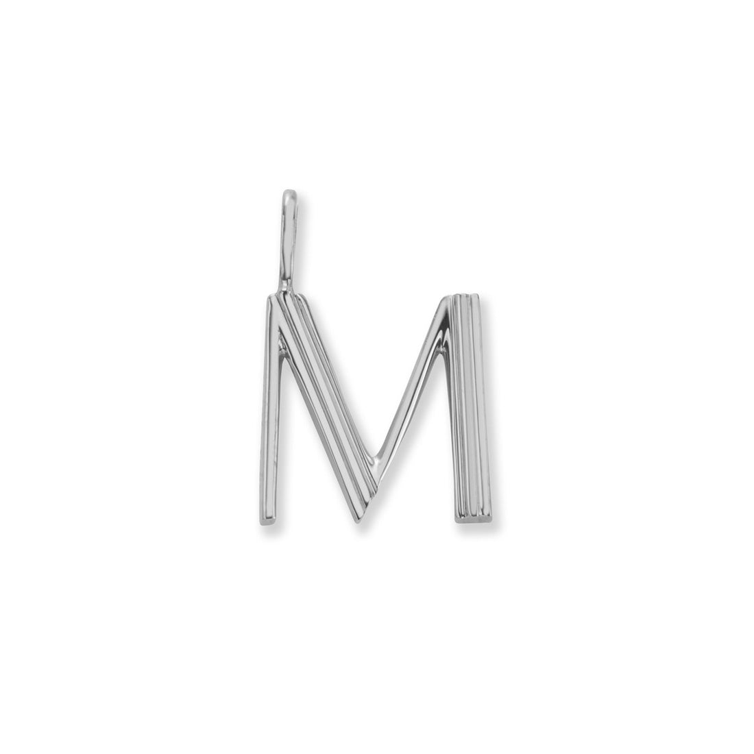 18K イニシャルチャーム M ホワイトゴールド