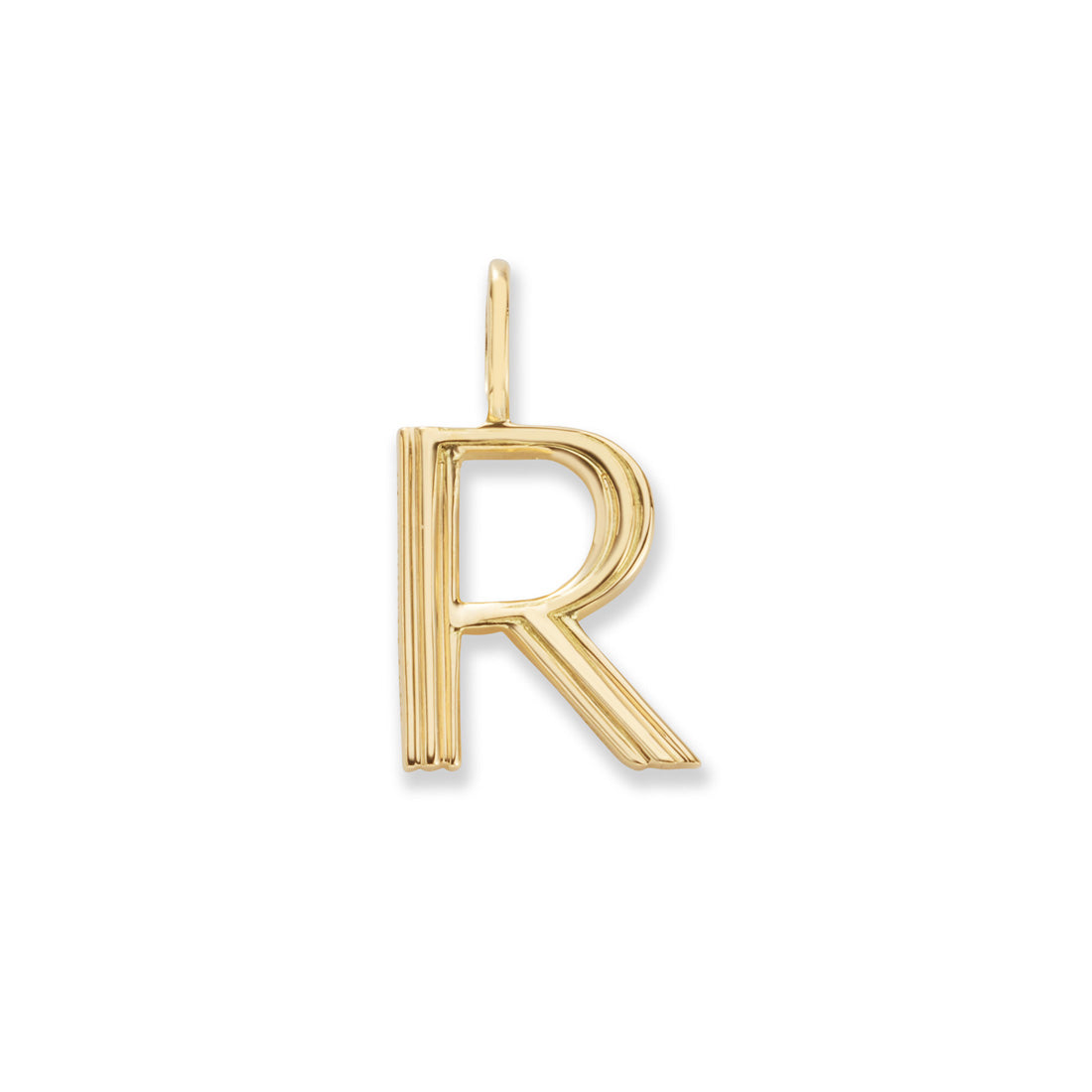 18K イニシャルチャーム R イエローゴールド