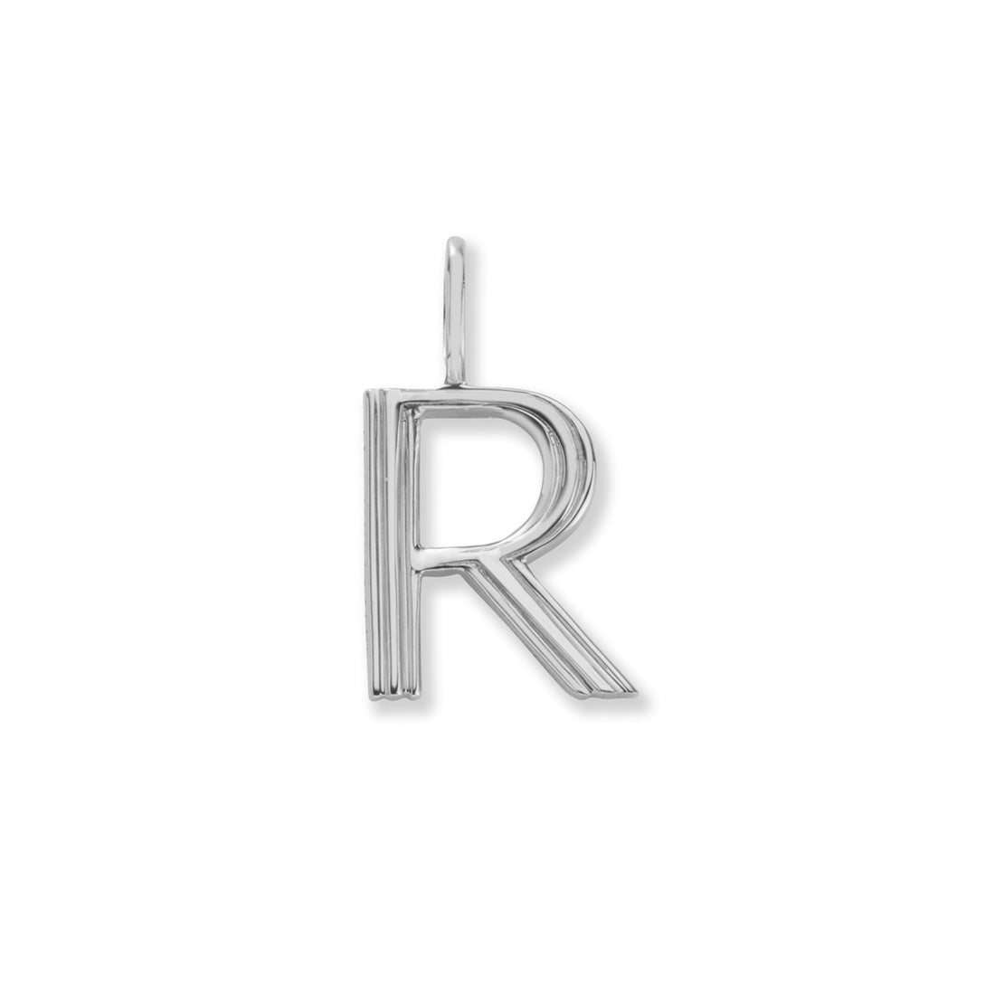 18K イニシャルチャーム R ホワイトゴールド