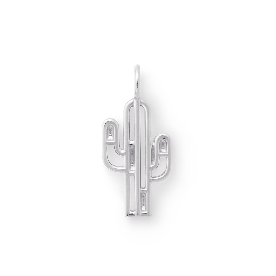 18K ホワイトゴールド チャーム Charm CACTUS