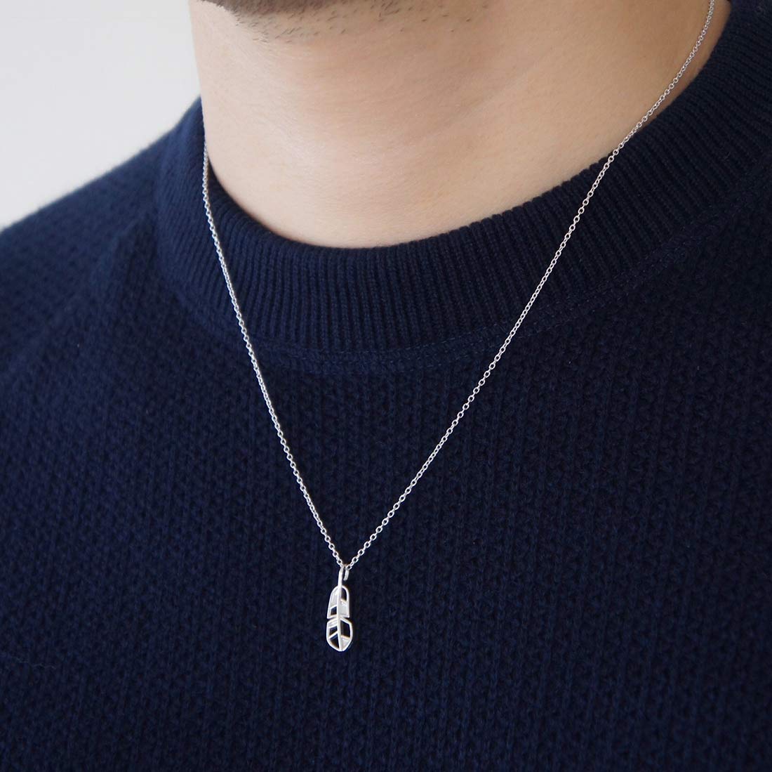 18K FEATHER Charm チャーム フェザー 羽 ホワイトゴールド