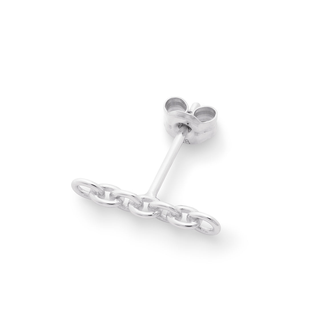 18K Anchor Chain ピアス short  片耳ピアス ホワイトゴールド