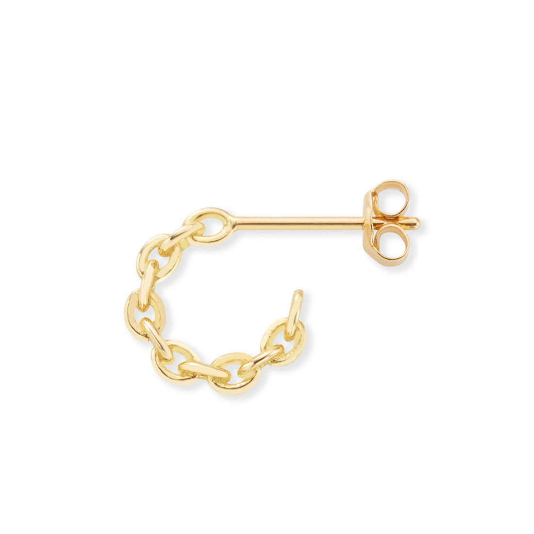 18K Anchor Chain フープピアス 片耳ピアス Sサイズ