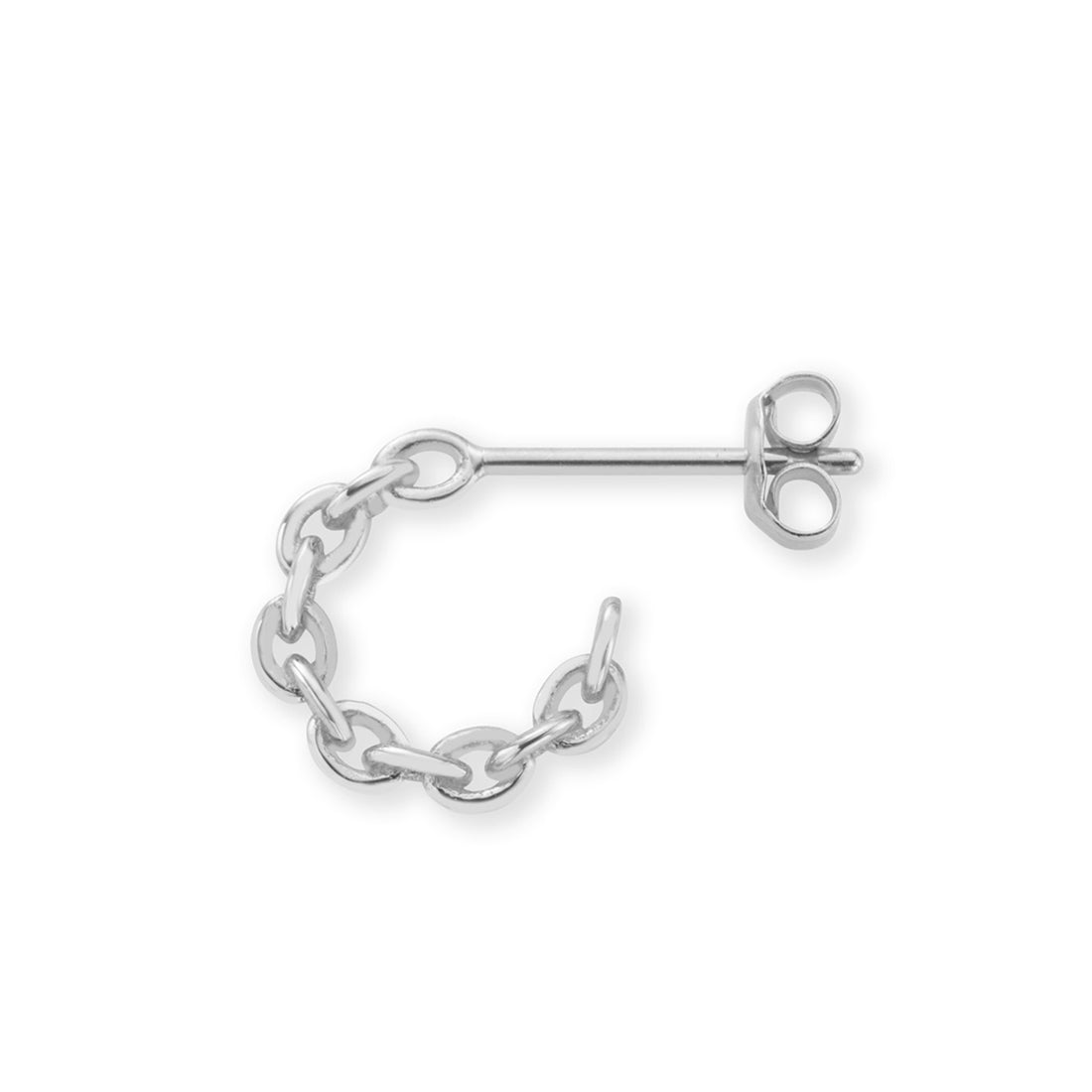 18K Anchor Chain フープピアス 片耳ピアス Sサイズ ホワイトゴールド