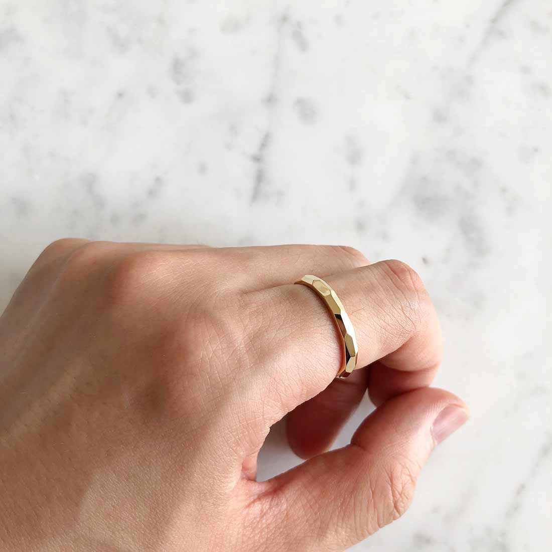 K18 リング Ring 着用