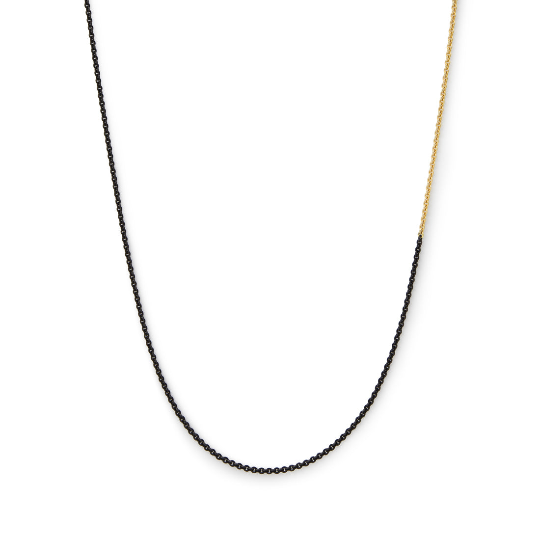 silver シルバー 18K ブラックコーティング ネックレス Necklace