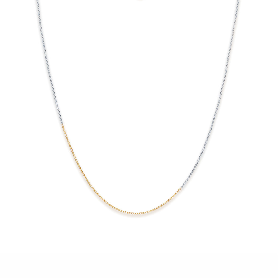 18K Oval Chain オーバルチェーン Combination コンビネーション Necklace ネックレス 1.6mm