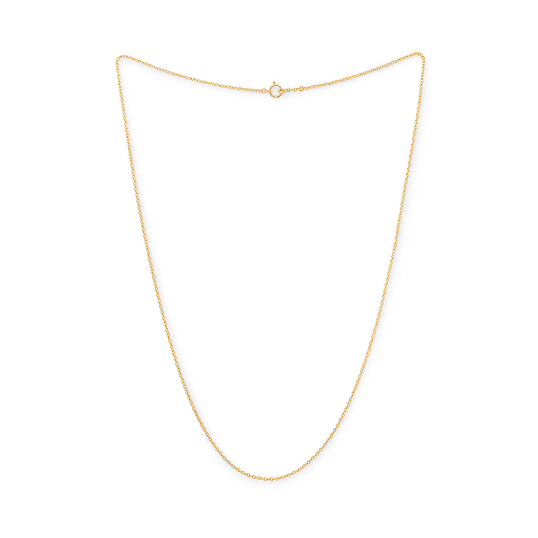 18K Oval Chain オーバルチェーン Necklace ネックレス 1.6mm イエローゴールド