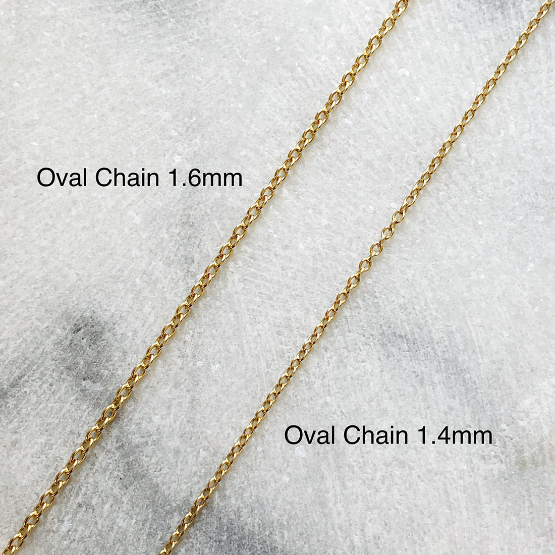 18K Oval Chain オーバルチェーン Necklace ネックレス イエローゴールド