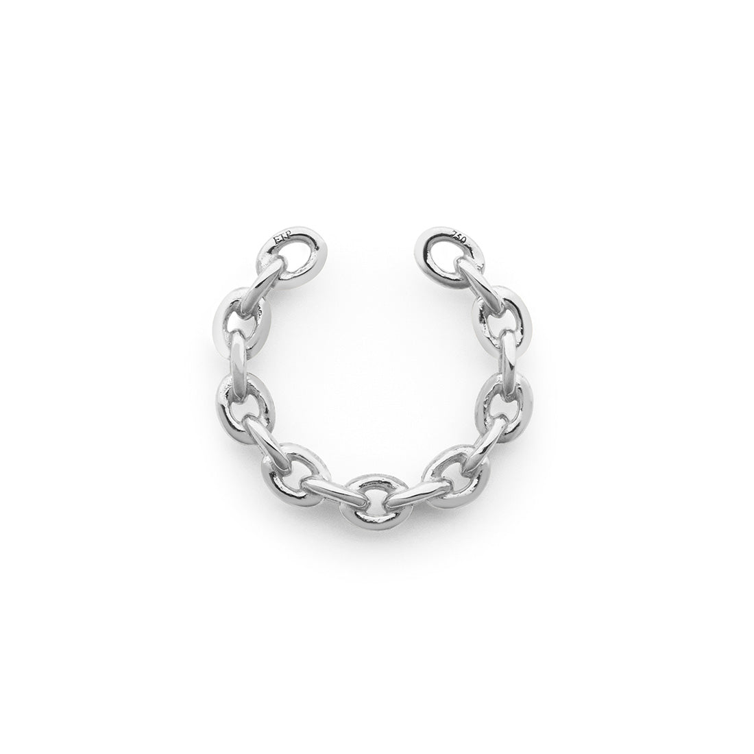 18K ホワイトゴールド イヤーカフ Ear Cuff Anchor Chain