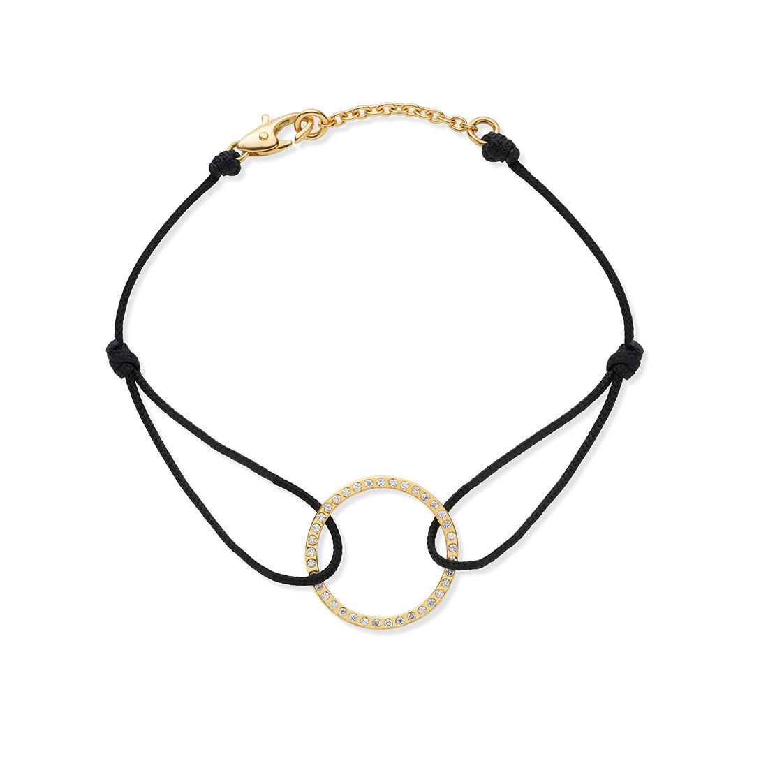 18K ダイア Cord Bracelet コードブレスレット イエローゴールド