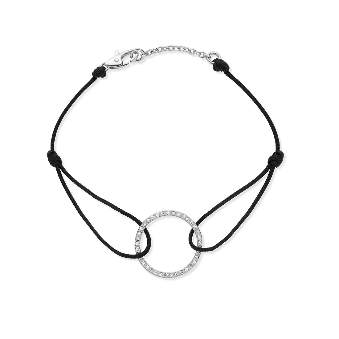 18K ダイア Cord Bracelet コードブレスレット ホワイトゴールド