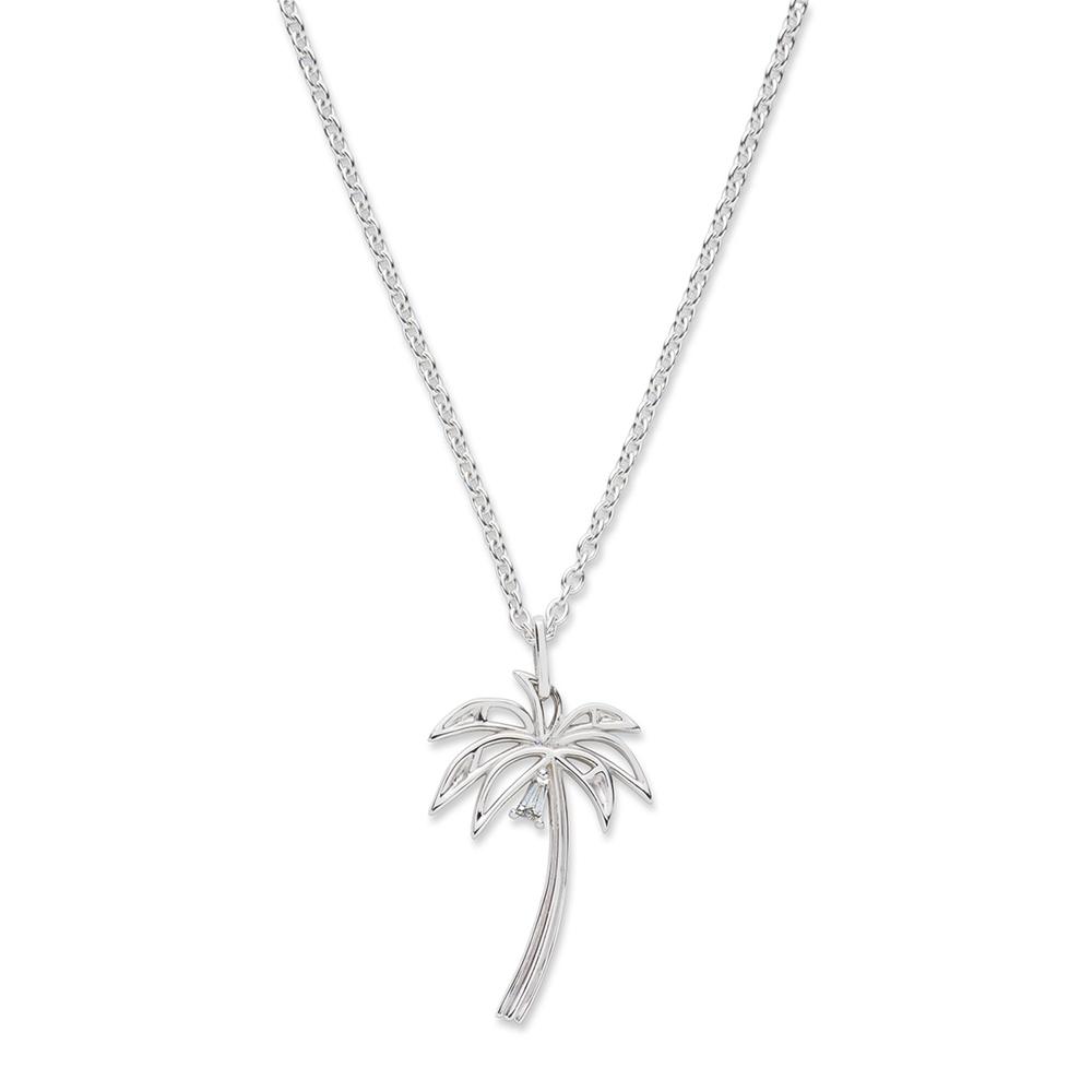 18K Palm Tree パームツリー Necklace ネックレス diamond ダイアモンド ホワイトゴールド