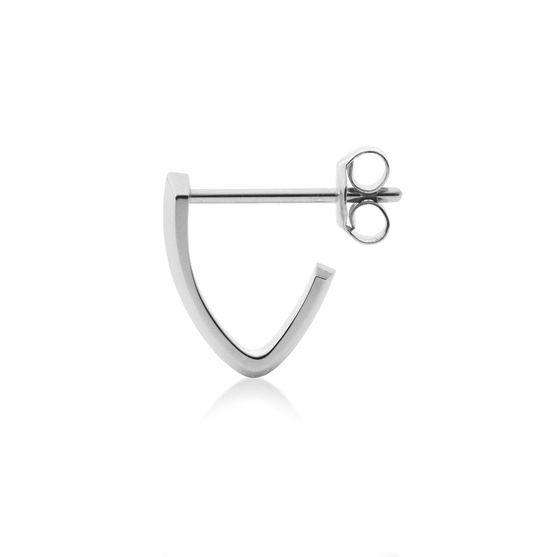 18K 片耳ピアス ホワイトゴールド