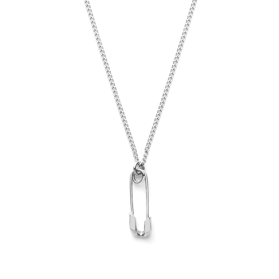 18K Safety Pin Necklace ネックレス ホワイトゴールド