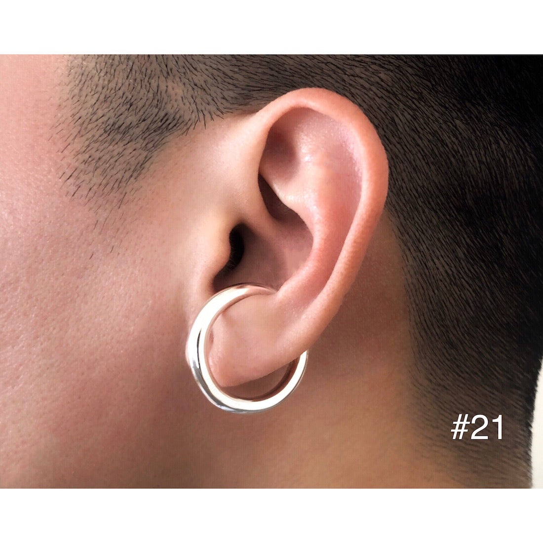 silver シルバー925 イヤカフ Earcuff Mサイズ #21 着用