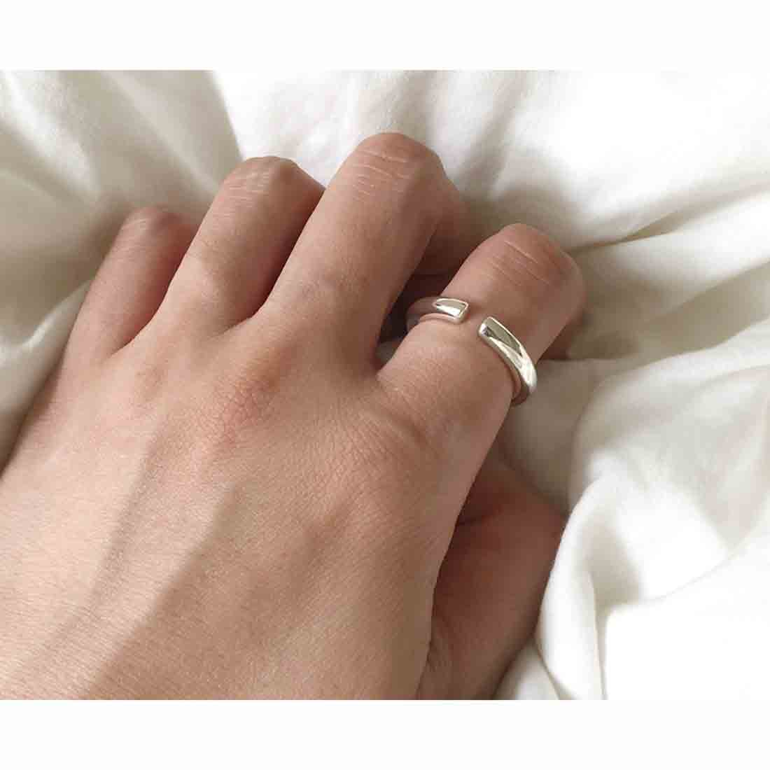 silver シルバー925 イヤカフ Earcuff Mサイズ 着用