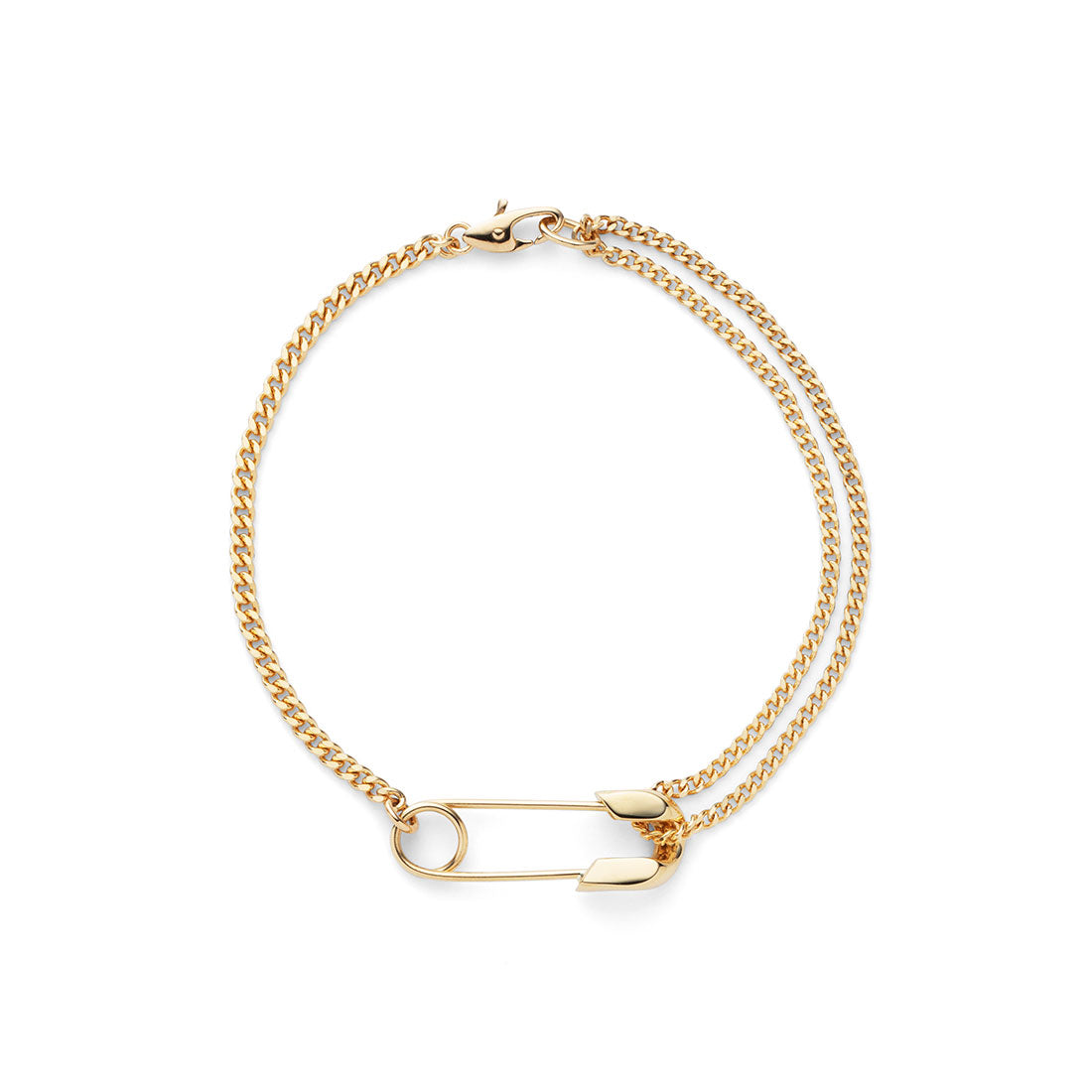 18K Bracelet ブレスレット Safety Pin イエローゴールド