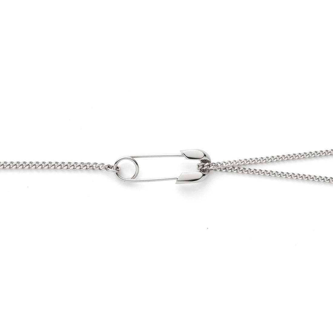 18K　Bracelet　ブレスレット　Safety Pin　ホワイトゴールド