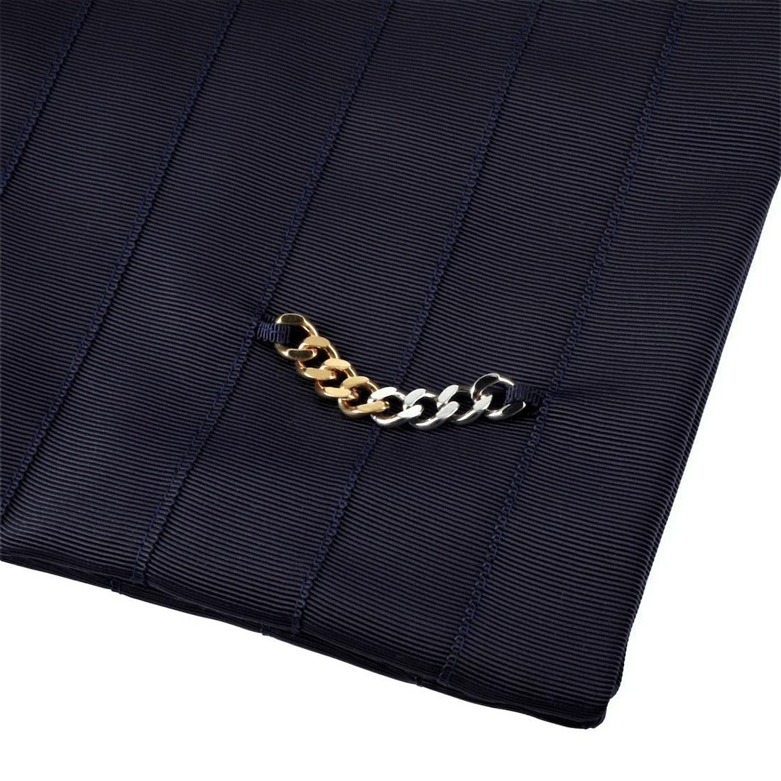 Shopper bag ショッパーバック グログランリボン ミディアムサイズ NAVY