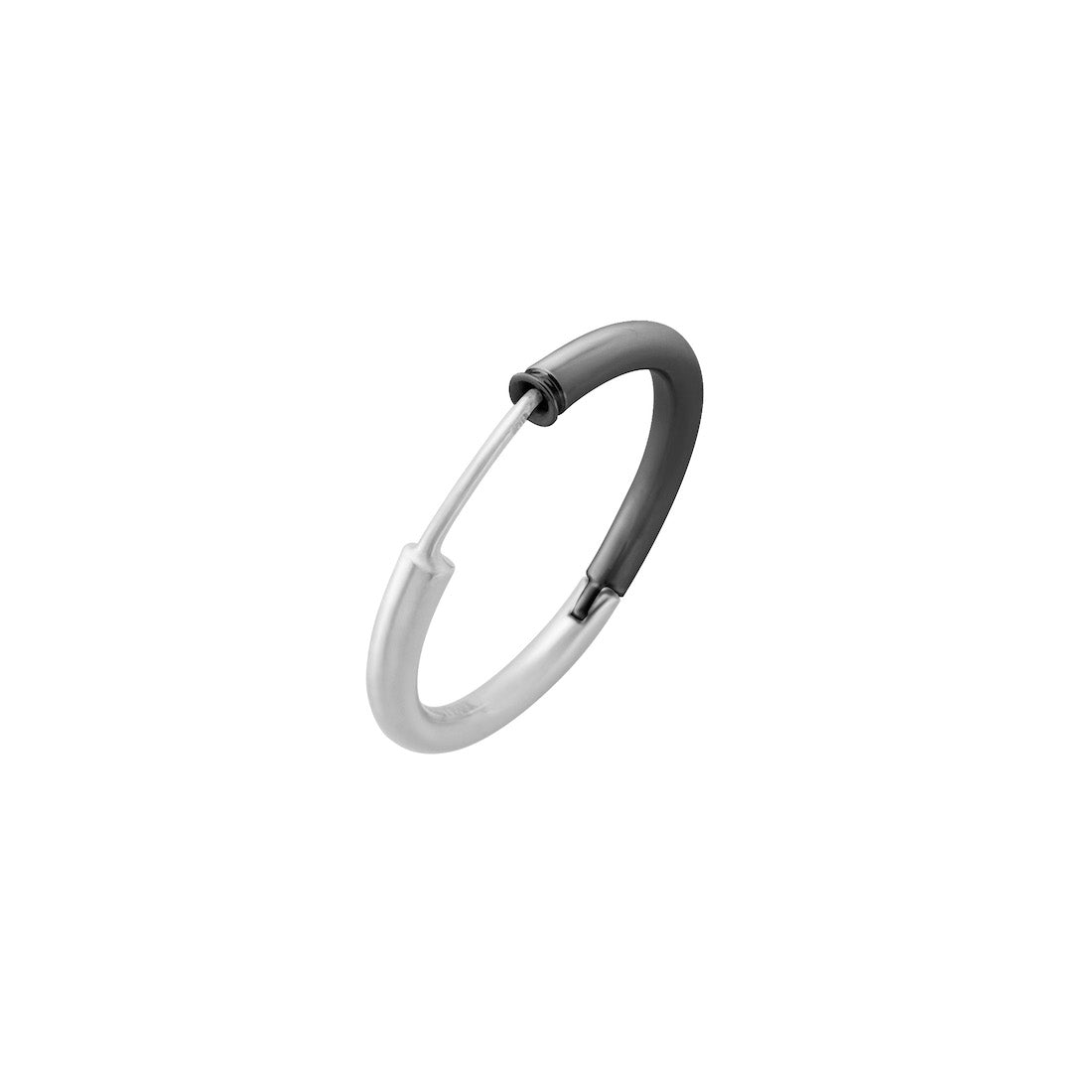 Black Kairos Hoop Earring (M)