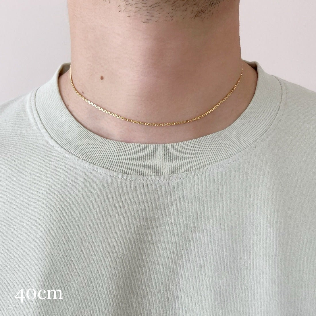 18K Mixed Chain ミックスドチェーン Necklace ネックレス 着用