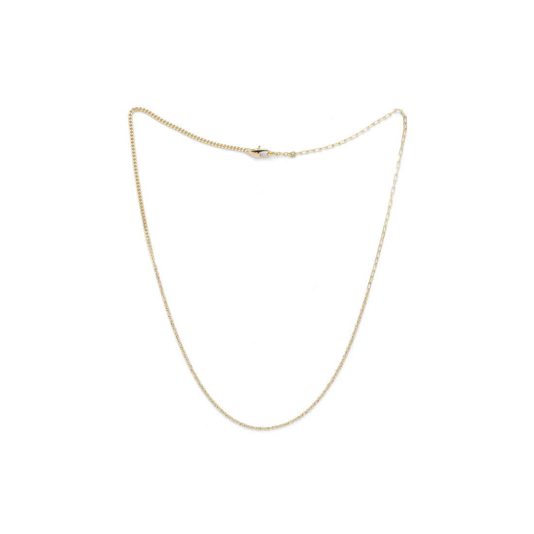 18K Mixed Chain Necklace ネックレス イエローゴールド