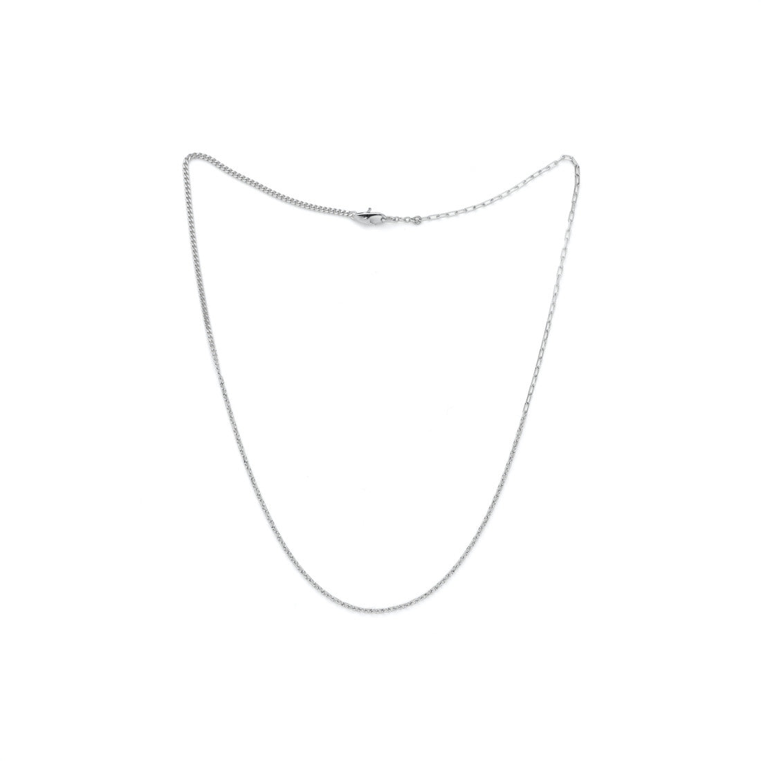 18K Mixed Chain Necklace ネックレス ホワイトゴールド