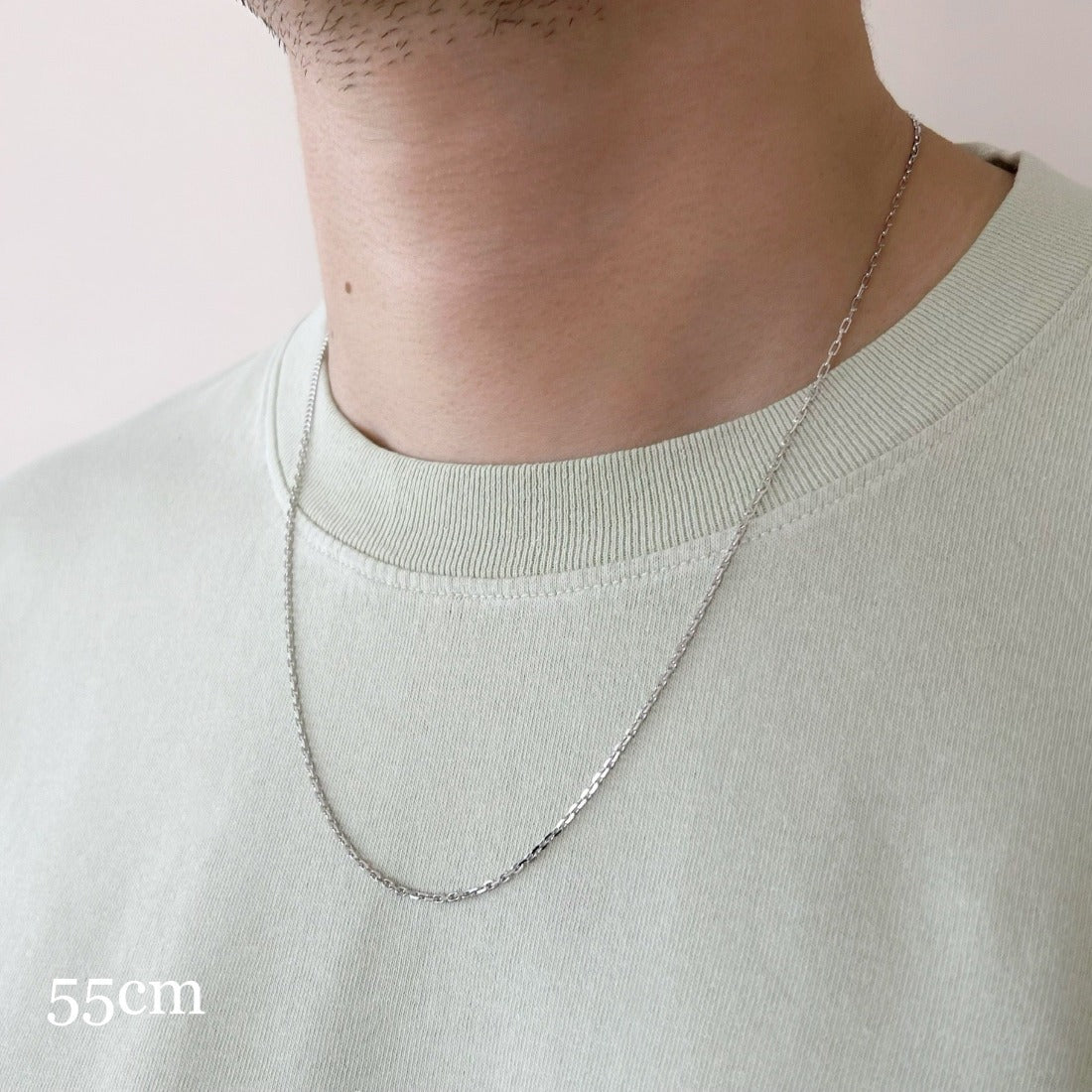 18K Mixed Chain ミックスドチェーン Necklace ネックレス ホワイトゴールド 着用